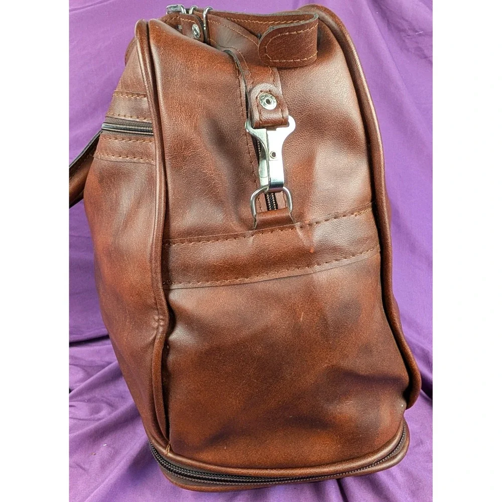 VTG Dresner Soft Shell Faux-Leather Luggage w/Keys Expandable 16 to 24